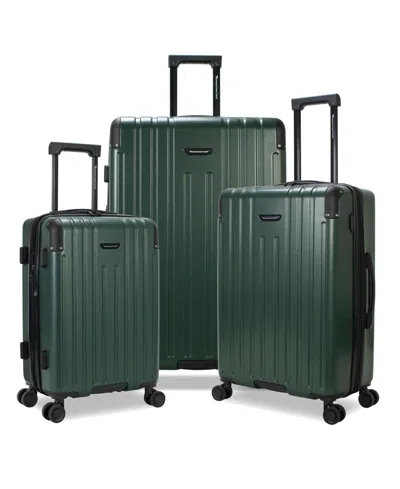 American Green Travel Forge 3-pc. Hardside Expandable Spinner Luggage Set In Green