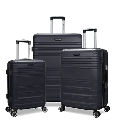 American Green Travel Harbor 3-pc. Hardside Expandable Spinner Luggage Set In Black