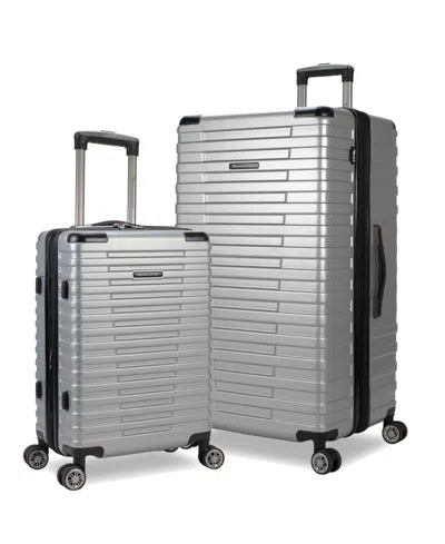 American Green Travel Titan 2-pc. Hardside Expandable Spinner Trunk Luggage Set In Silver
