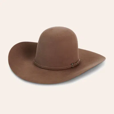 American Hat Co. Pecan Open Crown 10x Felt Cowboy Hat In Brown