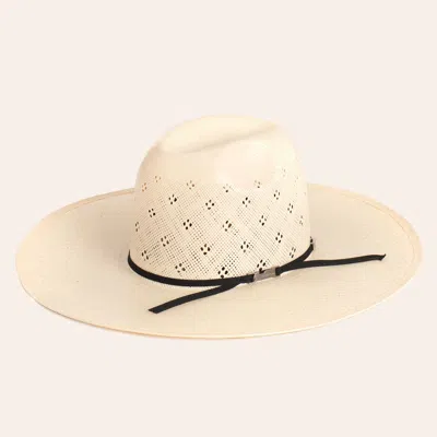American Hat Ivory Vented Minnick Crown Straw Cowboy Hat In Neutral