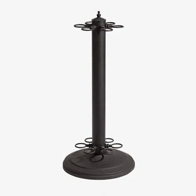 American Heritage 6-cue Floor Rack – Compact Billiard Cue Holder With Durable Base, Quick Assembly & Space-saving Desi In Black