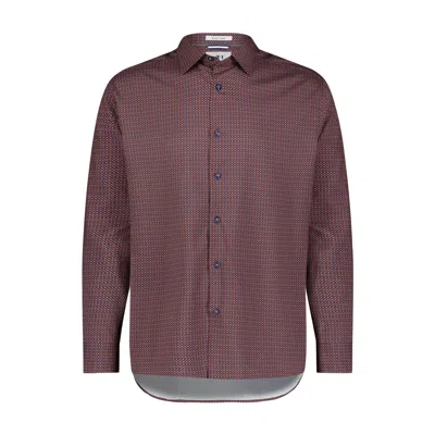 American Heritage Geo Multi Dot Shirt In Blue