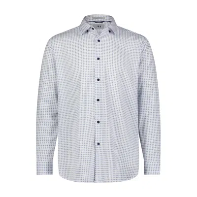 American Heritage Geometric Performance Shirt In White