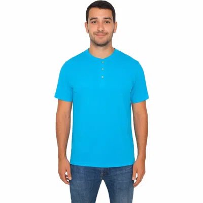 American Heritage Henley Top In Blue
