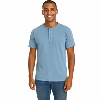 American Heritage Henley Top In Light Blue
