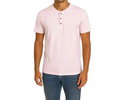 American Heritage Henley Top In Pink