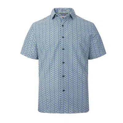 American Heritage Men's Performance Shirt In Palmia In Blue