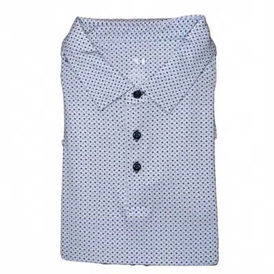 American Heritage Men's Performance Short Sleeve Shirt In Braid In Blue