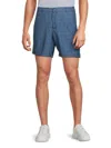 American Heritage Men's Textured Stretch Shorts In Blue