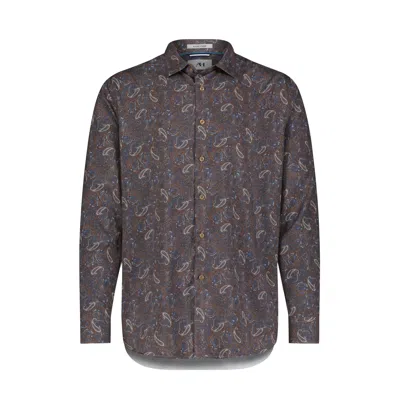 American Heritage Paisley Printed Shirt In Gold