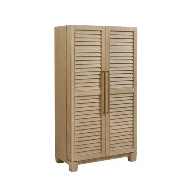 American Heritage Port Royal Bar Cabinet With Wine Rack, Stemware Storage, And Granite Worktop, White Oak Finish In White Oak;white Oak