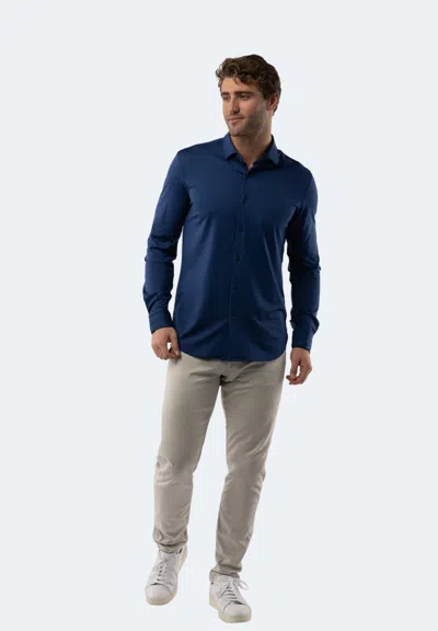 American Heritage Royal Blue Solid Shirt