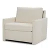 American Leather Bentley Cotcomfort Tempur Mattress Sleeper Chair In Artemis Snow