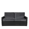 American Leather Bentley Queen Sleeper Sofa In Hanson Charcoal