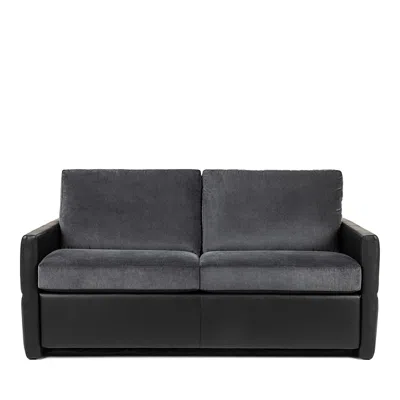 American Leather Bentley Queen Sleeper Sofa In Hanson Charcoal