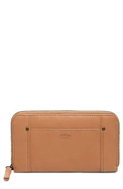 American Leather Co. Austin Continental Leather Wallet In Brown