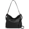 American Leather Co. Austin Convertible Leather Shoulder Bag In Black