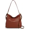 American Leather Co. Austin Convertible Leather Shoulder Bag In Brown