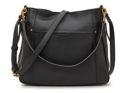 American Leather Co. Austin Leather Shoulder Bag In Black