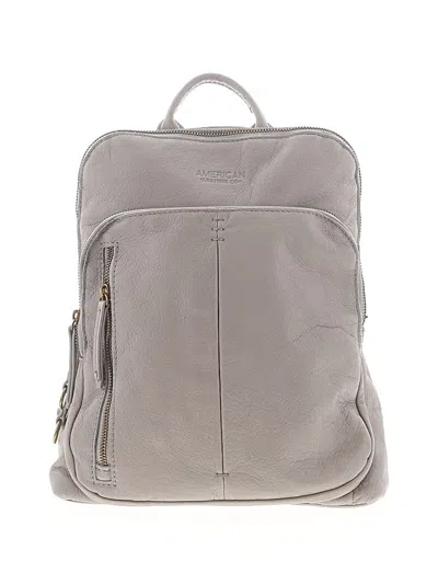 Pre-owned American Leather Co. Backpack In Gray