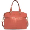American Leather Co. Carrie Dome Satchel In Desert Rose Smooth