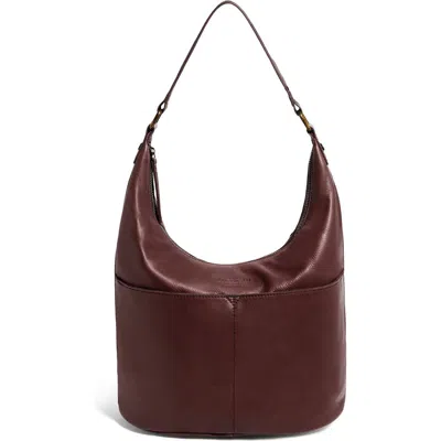 American Leather Co. Carrie Hobo Bag In Burgundy