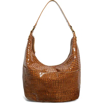 American Leather Co. Carrie Hobo Bag In Nutmeg Smooth