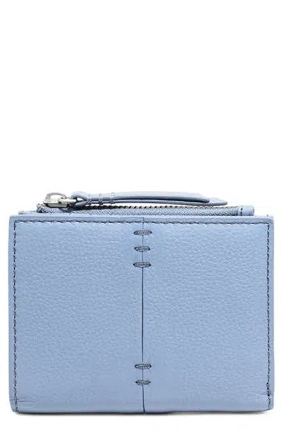 American Leather Co. Cleveland Leather Bifold Wallet In Blue