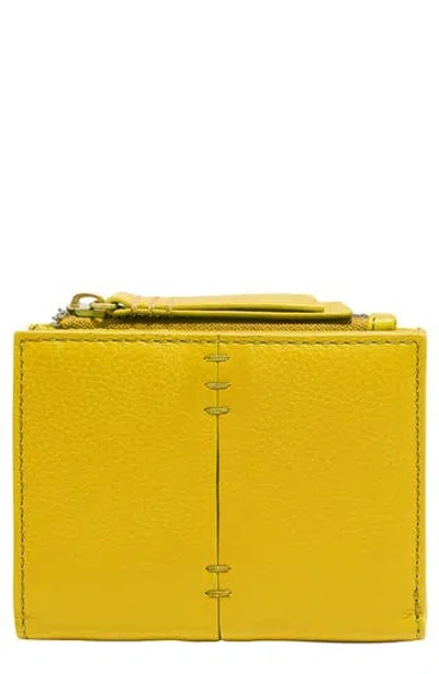 American Leather Co. Cleveland Leather Bifold Wallet In Yellow