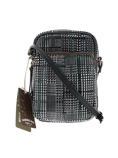 Pre-owned American Leather Co. Crossbody Bag In Gray