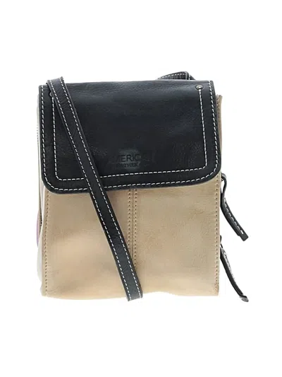Pre-owned American Leather Co. Crossbody Bag In Tan