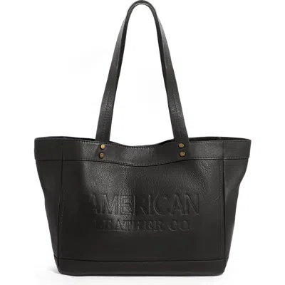 American Leather Co. Dover Leather Tote In Black