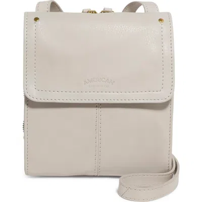 American Leather Co. Kansas Foldover Crossbody Bag In Sand