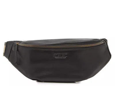 American Leather Co. Leather Belt Bag In Black