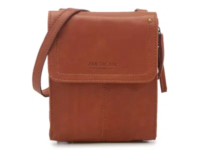 American Leather Co. Leather Crossbody Bag In Brown