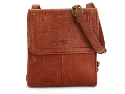 American Leather Co. Leather Crossbody Bag In Brown