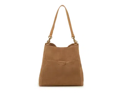 American Leather Co. Leather Hobo Bag In Brown