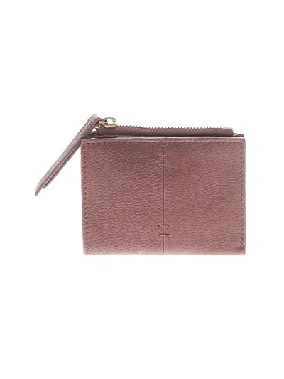 Pre-owned American Leather Co. Leather Wallet In Burgundy