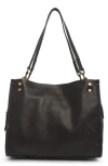 American Leather Co. Lenox Leather Satchel In Black Smooth