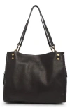 American Leather Co. Lenox Leather Satchel In Black Croco