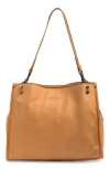 American Leather Co. Lenox Leather Satchel In Cafe Latte Smooth