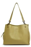 American Leather Co. Lenox Leather Satchel In Cardamom Seed Smooth