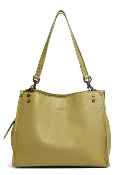 American Leather Co. Lenox Leather Satchel In Cardamom Seed Smooth