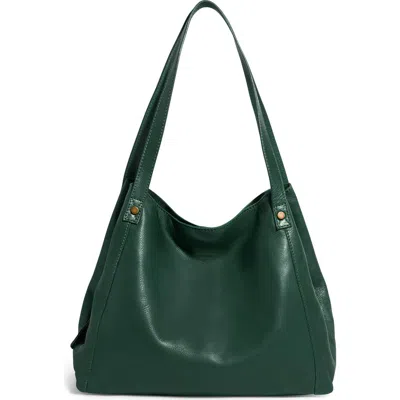 American Leather Co. Liberty Shopper Bag In Hunter Green
