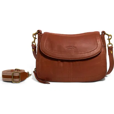 American Leather Co. Marino Crossbody Bag In Brandy