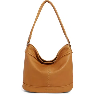 American Leather Co. Sarasota Leather Bucket Bag In Brown