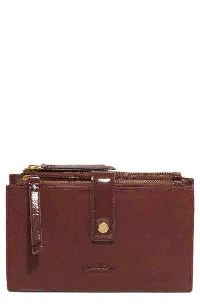 American Leather Co. Taylor Leather Wallet In Brown