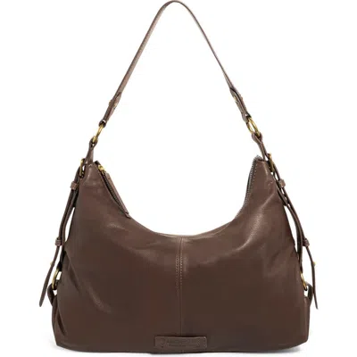 American Leather Co. Thayer Perfect Leather Hobo Bag In Brown