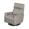 American Leather Felix Comfort Recliner In Pewter